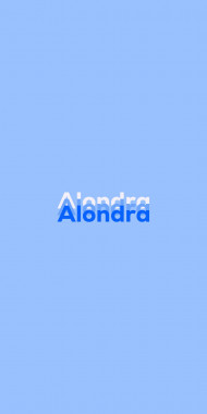 Name DP: Alondra