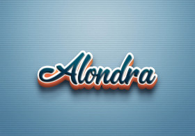 Cursive Name DP: Alondra