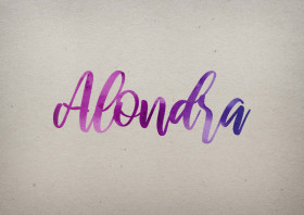 Alondra Watercolor Name DP
