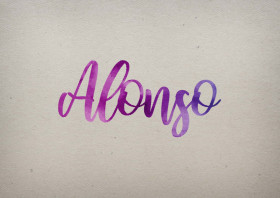 Alonso Watercolor Name DP