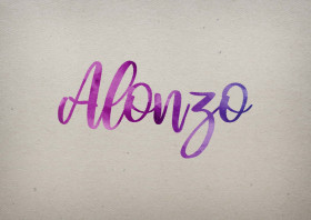 Alonzo Watercolor Name DP