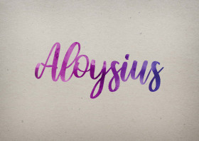 Aloysius Watercolor Name DP
