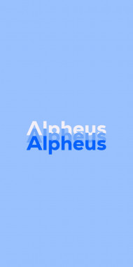 Name DP: Alpheus