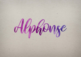 Alphonse Watercolor Name DP