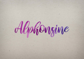 Alphonsine Watercolor Name DP