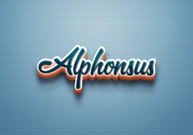 Cursive Name DP: Alphonsus