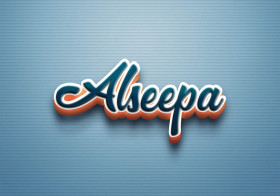 Cursive Name DP: Alseepa