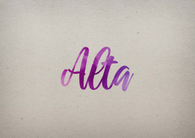 Alta Watercolor Name DP