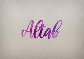 Altab Watercolor Name DP