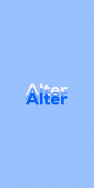 Name DP: Alter