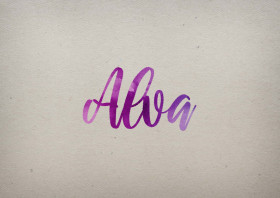Alva Watercolor Name DP