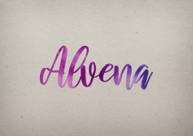 Alvena Watercolor Name DP