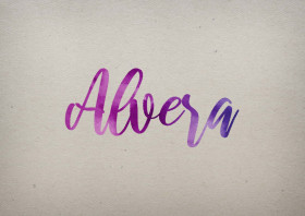 Alvera Watercolor Name DP