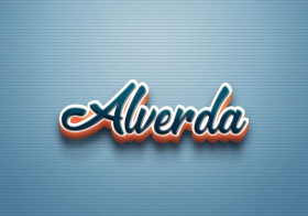 Cursive Name DP: Alverda