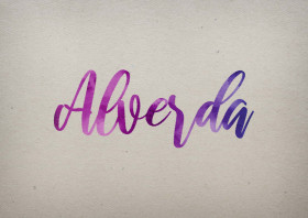 Alverda Watercolor Name DP