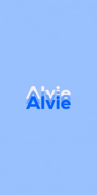Name DP: Alvie