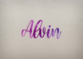 Alvin Watercolor Name DP