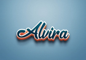 Cursive Name DP: Alvira