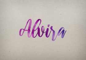 Alvira Watercolor Name DP