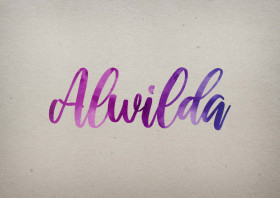 Alwilda Watercolor Name DP