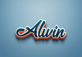 Cursive Name DP: Alwin