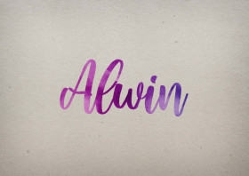 Alwin Watercolor Name DP