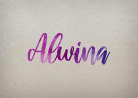 Alwina Watercolor Name DP