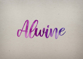 Alwine Watercolor Name DP