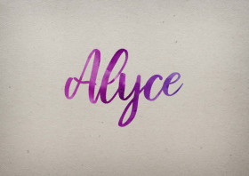 Alyce Watercolor Name DP