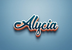 Cursive Name DP: Alycia