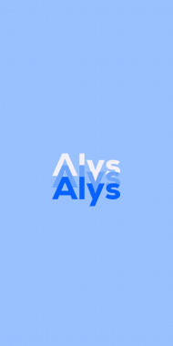 Name DP: Alys