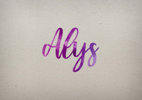 Alys Watercolor Name DP