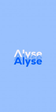 Name DP: Alyse