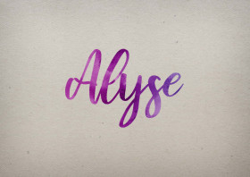 Alyse Watercolor Name DP
