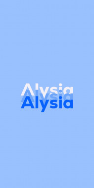 Name DP: Alysia