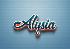 Cursive Name DP: Alysia