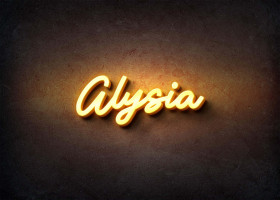 Glow Name Profile Picture for Alysia