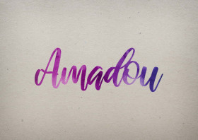 Amadou Watercolor Name DP