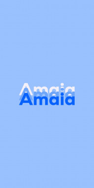 Name DP: Amaia