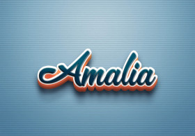 Cursive Name DP: Amalia