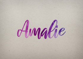 Amalie Watercolor Name DP