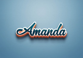 Cursive Name DP: Amanda