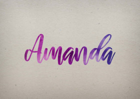 Amanda Watercolor Name DP