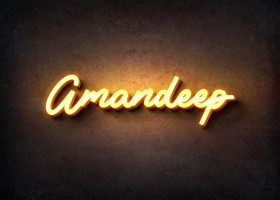 Glow Name Profile Picture for Amandeep