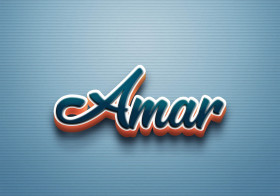 Cursive Name DP: Amar