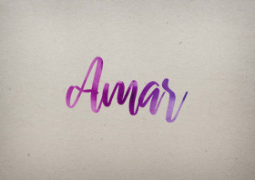 Amar Watercolor Name DP