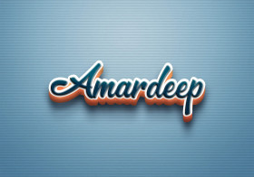 Cursive Name DP: Amardeep