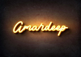 Glow Name Profile Picture for Amardeep