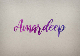 Amardeep Watercolor Name DP