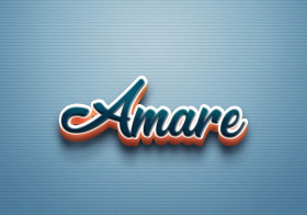 Cursive Name DP: Amare